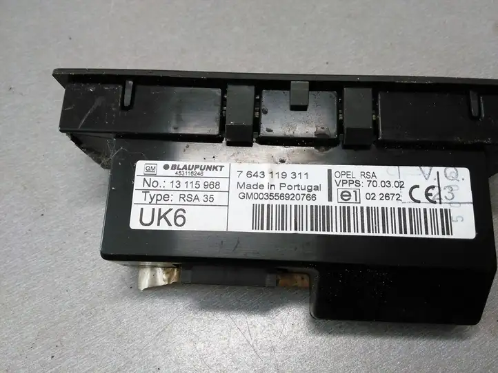 Opel Vectra C (2005 - 2009) 13115968 Контроллер мультимедийной системы — фото 4