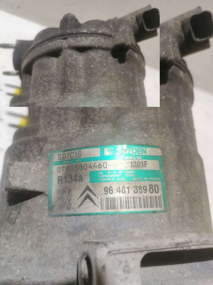 Peugeot 407 (2004 - 2011)  9648138980 Компрессор (насос) кондиционера воздуха