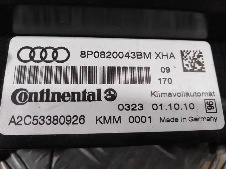 Audi A3/S3 8P (2008 - 2013) 8P0820043BM Блок управления климат-контролем — фото 3