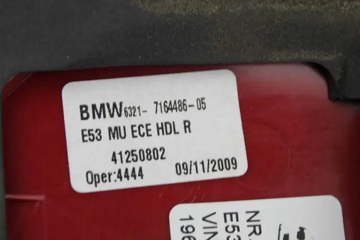 BMW X5 E53 (1999 - 2006) 7164486 Задний фонарь в крышке багажника — фото 2