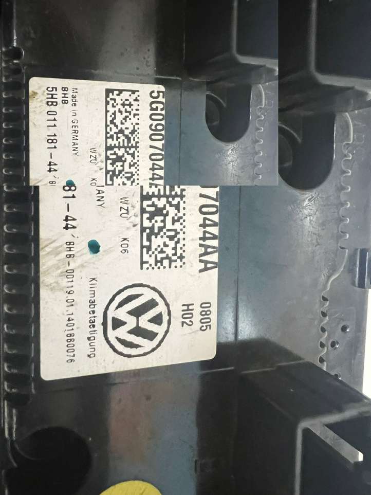 Volkswagen Golf VII (2013 - 2019)  5G0907044AA Блок управления кондиционера воздуха / климата/ печки (в салоне)