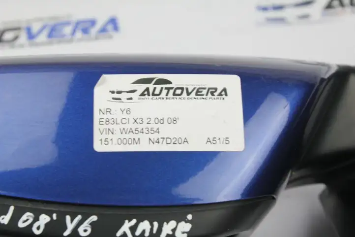 BMW X3 E83 (2003 - 2010) Боковое зеркало с электроприводом — фото 8