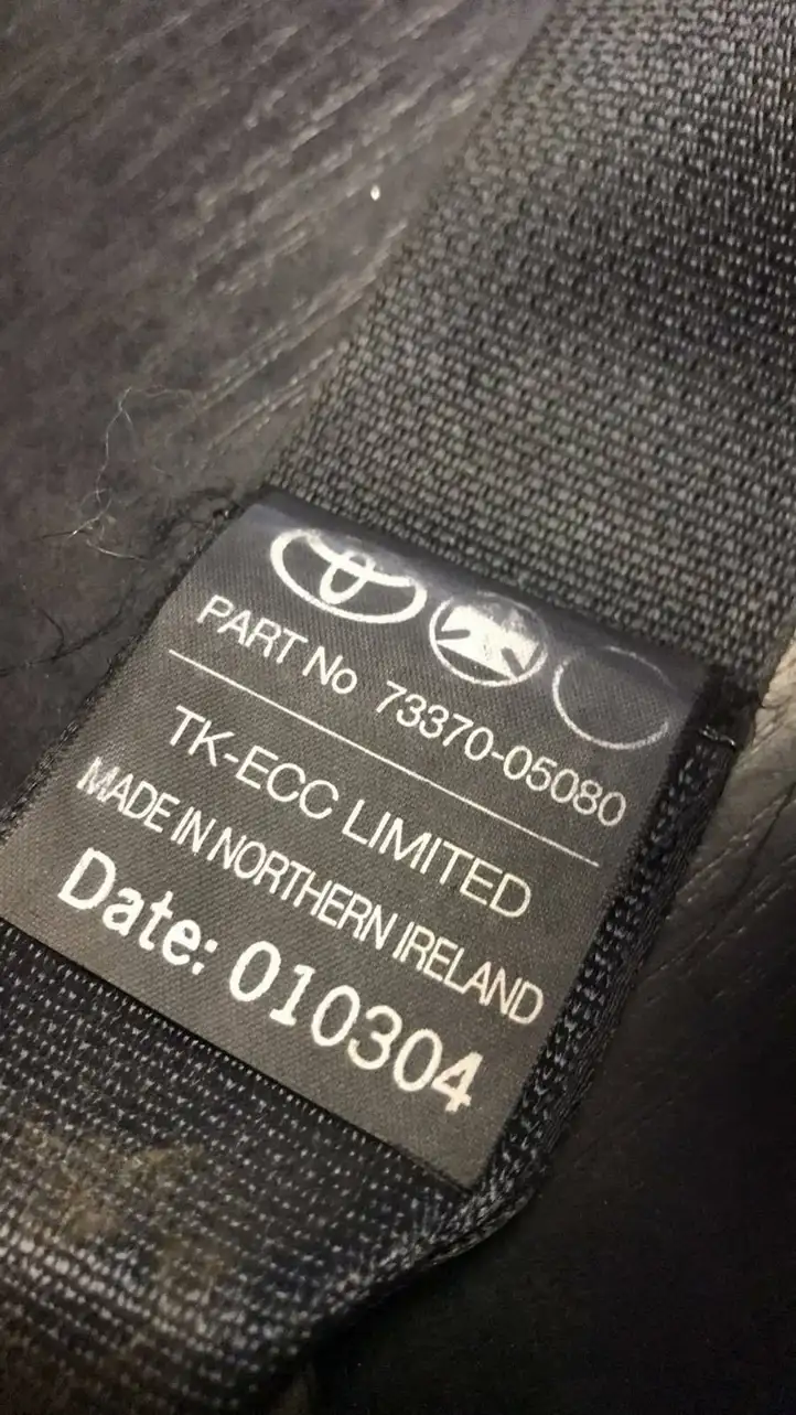Toyota Avensis T250 (2003 - 2006) 7337005080 Задний ремень безопасности — фото 3