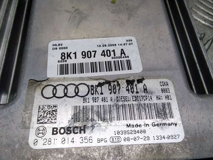 Audi A5 (2007 - 2011)  8K1907401A Блок управления двигателя