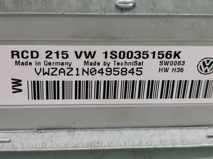 Volkswagen Up (2011 - ) 1S0035156K Магнитола / мультимедийная система — фото 7