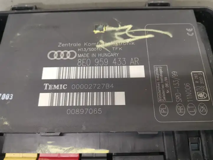 Audi A4 S4 B6 8E 8H (2000 - 2006) 8E0959433AR Модуль комфорта — фото 2