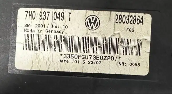 Volkswagen Transporter - Caravelle T5 (2003 - 2009) 7H0937049T Модуль комфорта — фото 4