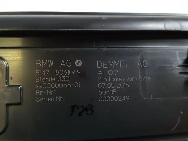 BMW M5 F90 (2017 - 2019) 51478061071 Внутренняя обшивка порога (комплект) — фото 6