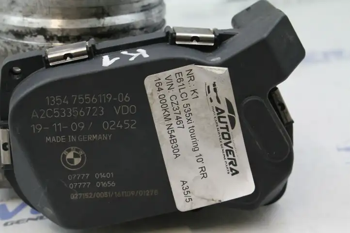 BMW 3 E90 E91 (2005 - 2012) 7556119 Дроссельная заслонка — фото 4