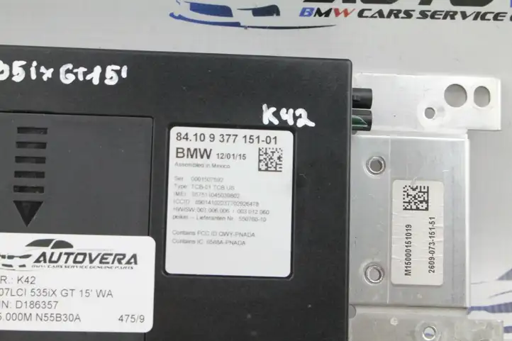 BMW 3 F30 F35 F31 (2012 - 2018) 9377151 Bluetooth модуль — фото 2