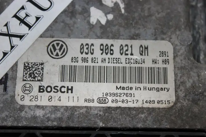 Skoda Superb B6 (3T) (2008 - 2015) 03G906021QM Блок управления двигателем (ЭБУ) — фото 2