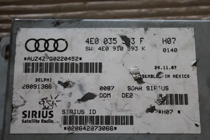Audi A8 S8 D2 4D (1999 - 2002) 4E0910593K Контроллер мультимедийной системы — фото 3