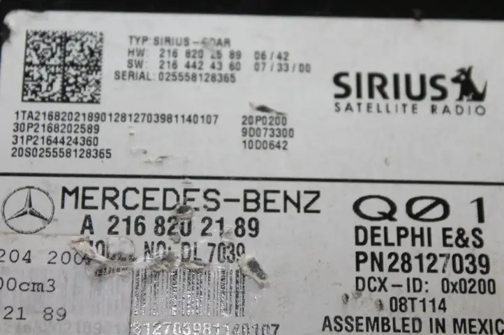 Mercedes-Benz C W204 (2007 - 2014) A2168202189 Прочие блоки управления — фото 1