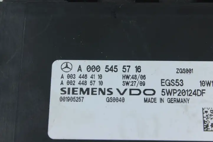 Mercedes-Benz C W204 (2007 - 2014) A0005455716 Блок управления АКПП — фото 2