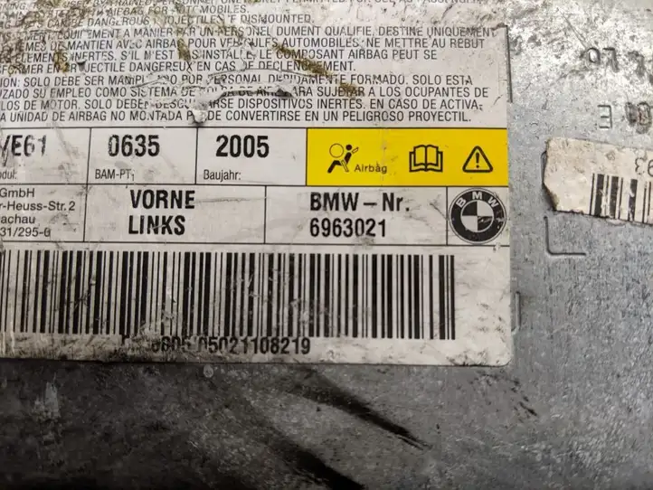 BMW 5 E60 E61 (2004 - 2010) 6963021 Подушка безопасности двери — фото 5