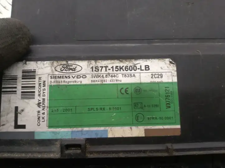 Ford Mondeo Mk III (2000 - 2007) 1S7T15K600LB Модуль комфорта — фото 5