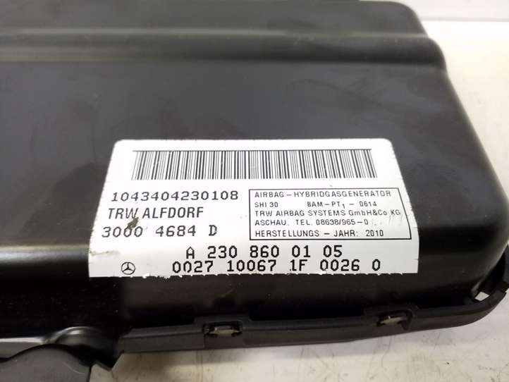 Mercedes-Benz SL R230 (2001 - 2012)  A2308600105 Подушка безопастности передней двери