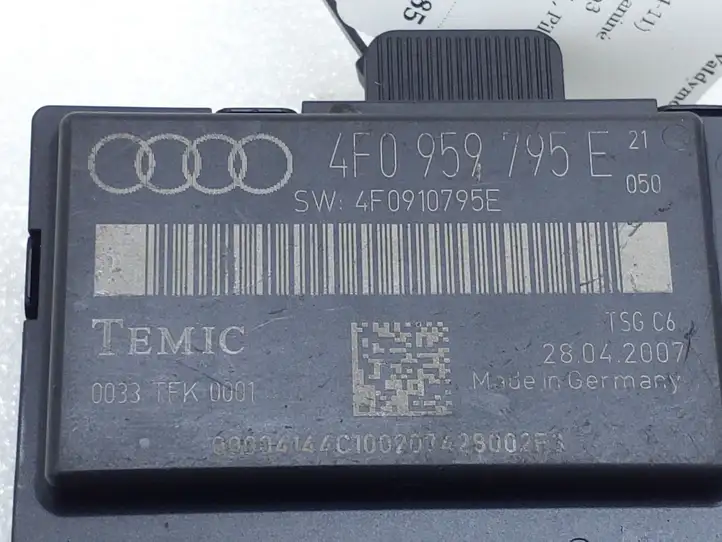 Audi A6 S6 C6 4F (2008 - 2011) 4F0959795E Блок управления дверью — фото 3