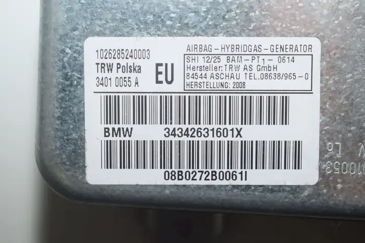 BMW X3 E83 (2003 - 2010) 3426316 Подушка безопасности двери — фото 4