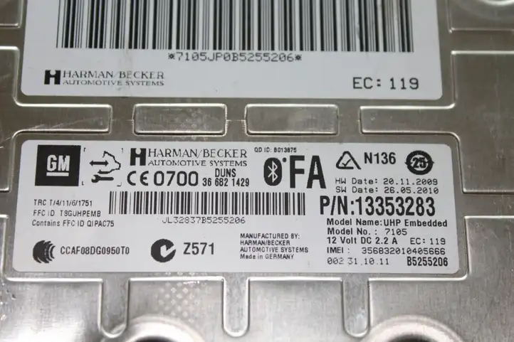 Opel Insignia A (2008 - 2017) 13353283 Bluetooth модуль — фото 3
