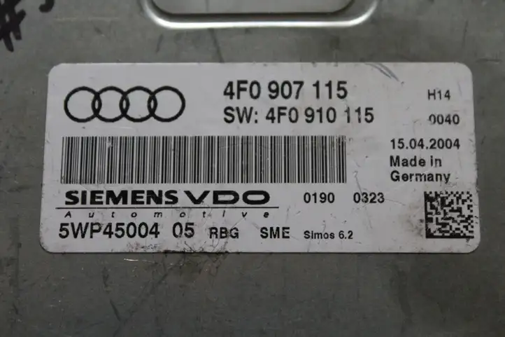 Audi A6 S6 C6 4F (2008 - 2011) 4F0907115 Блок управления двигателем (ЭБУ) — фото 3