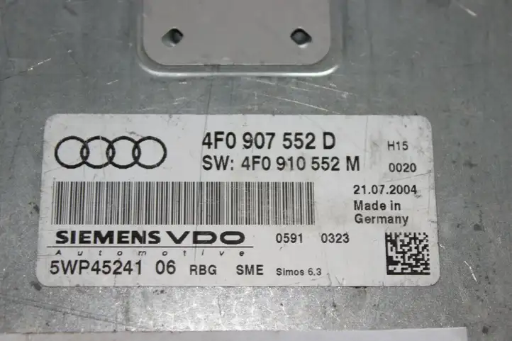 Audi A6 S6 C6 4F (2008 - 2011) 4F0907552D Блок управления двигателем (ЭБУ) — фото 2