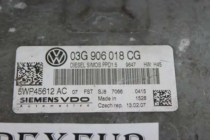 Volkswagen PASSAT B6 (2005 - 2010) 03G906018CG Блок управления двигателем (ЭБУ) — фото 2