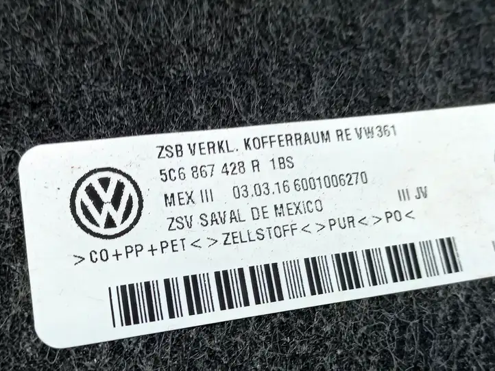 Volkswagen Jetta VI (2011 - 2018) 5C6867428R Боковая обшивка багажника — фото 3