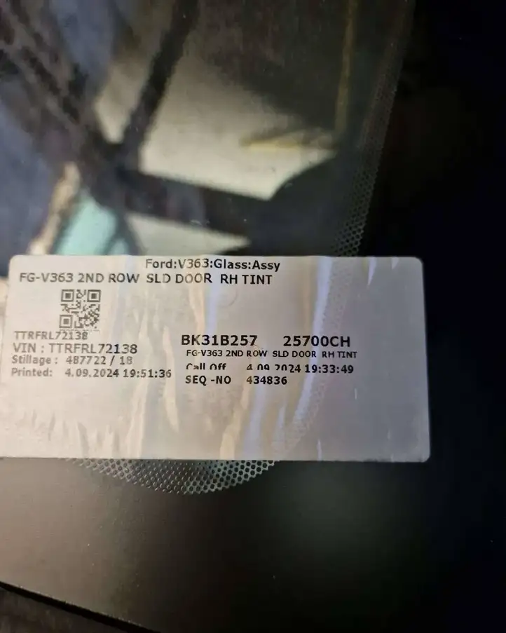Ford Transit VII (2019 - ) BK31B257CH Боковое стекло в середине кузова — фото 5