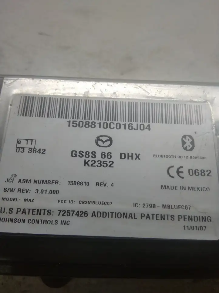 Mazda 6 (2009 - 2012) GS8S66DHX Bluetooth модуль — фото 2