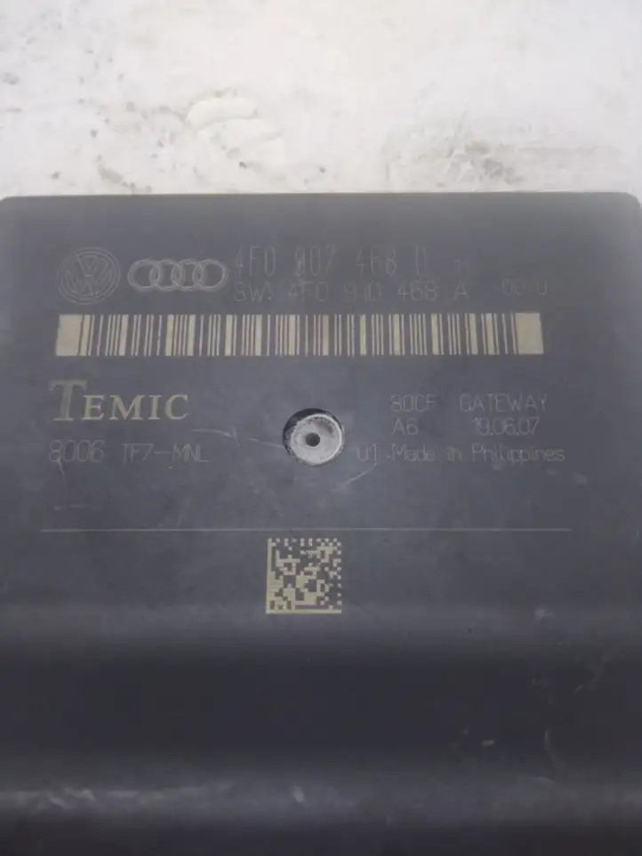 Audi A6 S6 C6 4F (2004 - 2008) 4F0907468D Прочие блоки управления — фото 3