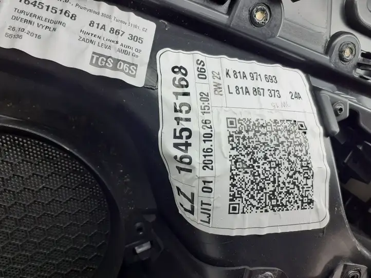 Audi Q2 - (2016 - ) 81A867377 Обшивка задней двери — фото 3
