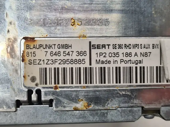 Seat Leon (1P) (2005 - 2012) 1P2035186A Магнитола / мультимедийная система — фото 5