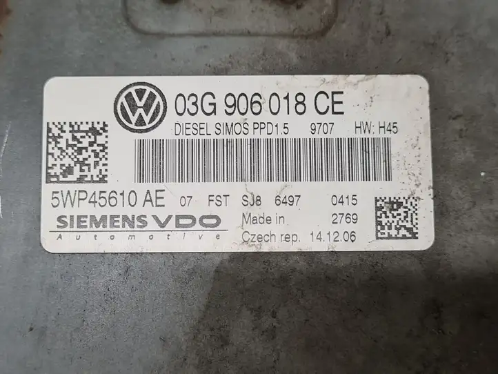 Volkswagen PASSAT B6 (2005 - 2010) 03G906018CE Блок управления двигателем (ЭБУ) — фото 2