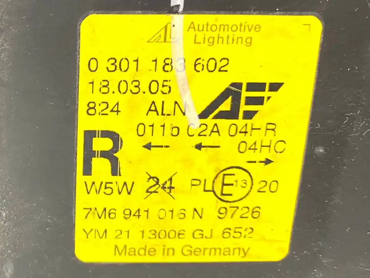 Ford Galaxy (2000 - 2006) 7M6941016N Передняя фара — фото 4