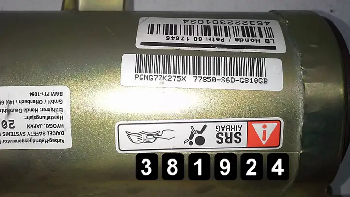 Honda Civic (2001 - 2005) 77850s6dg81ogb Подушка безопасности руля — фото 6