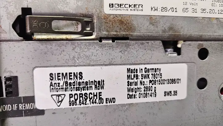 Porsche (2001 - ) 99664214400 Магнитола / мультимедийная система — фото 13