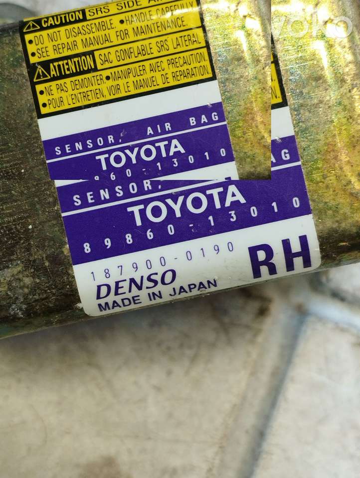 Toyota Corolla Verso E121 (2001 - 2004)  8986013010 Датчик удара надувных подушек