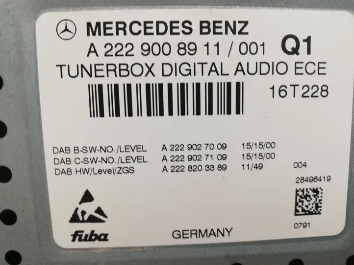 Mercedes-Benz C W205 (2014 - 2021) A2229008911 Блок Hi-Fi аудиосистемы — фото 5