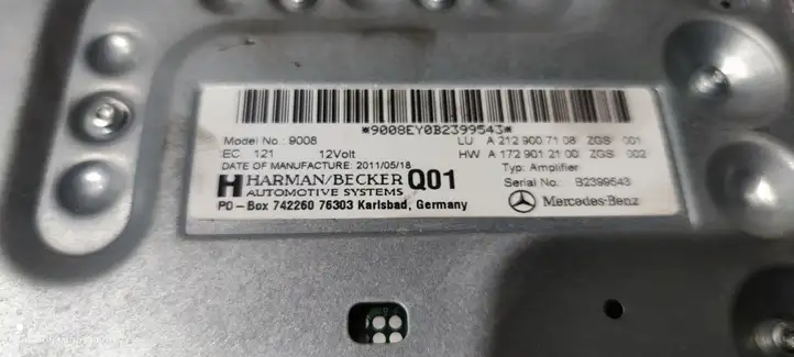 Mercedes-Benz E W212 (2009 - 2016) A2128202302 Блок Hi-Fi аудиосистемы — фото 3