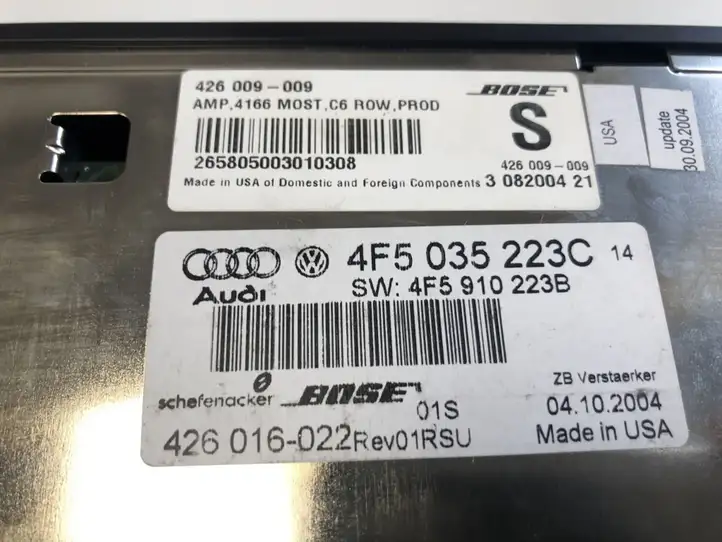 Audi A6 S6 C6 4F (2004 - 2008) 4F5035223C Усилитель звука — фото 3
