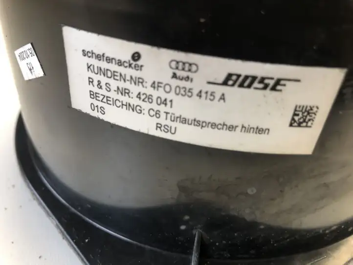 Audi A6 S6 C6 4F (2004 - 2008) 4F0035415A Динамики задних дверей — фото 3