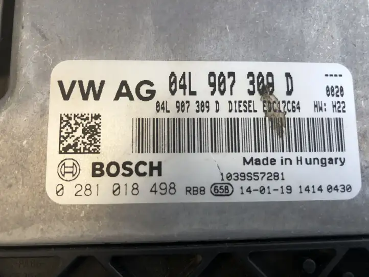 Audi A3/S3 8V (2012 - 2016) 04L907309D Блок управления двигателем (ЭБУ) — фото 4