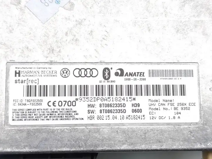 Audi A4 S4 B8 8K (2007 - 2011) 8T0862335D Кронштейн блока Bluetooth — фото 7