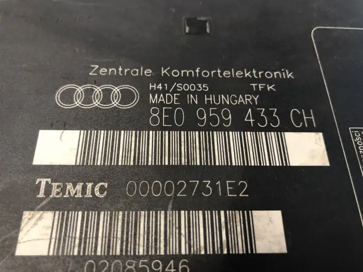 Audi A4 S4 B7 8E 8H (2004 - 2009) 8E0959433CH Модуль комфорта — фото 2