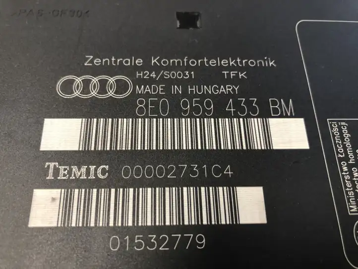 Audi A4 S4 B7 8E 8H (2004 - 2009) 8E0959433BM Модуль комфорта — фото 2