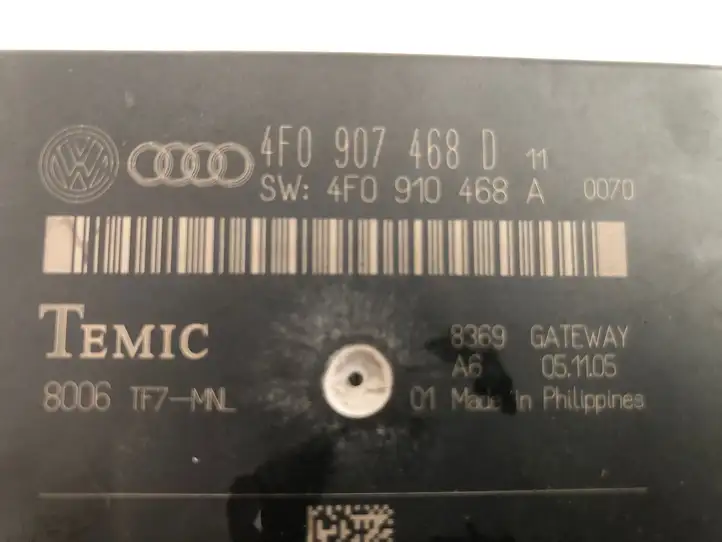 Audi A6 S6 C6 4F (2004 - 2008) 4F0907468D Прочие блоки управления — фото 3