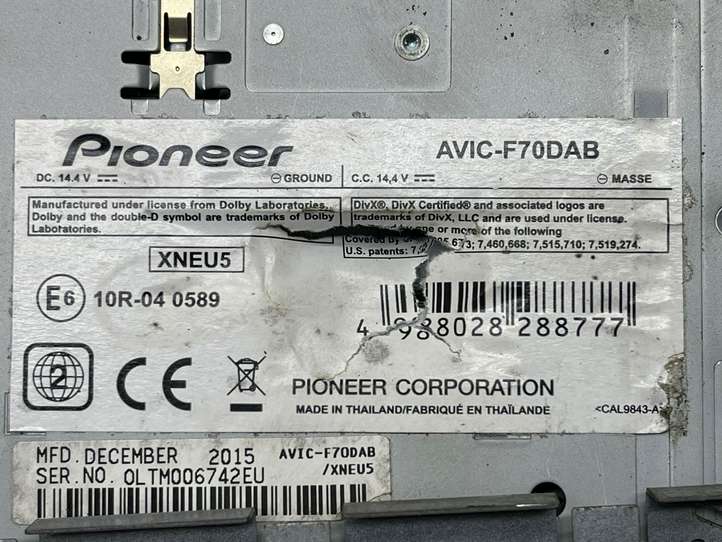 Porsche Boxster 986 (1996 - 2004)  AViccf70dab Радио/ проигрыватель CD/DVD / навигация