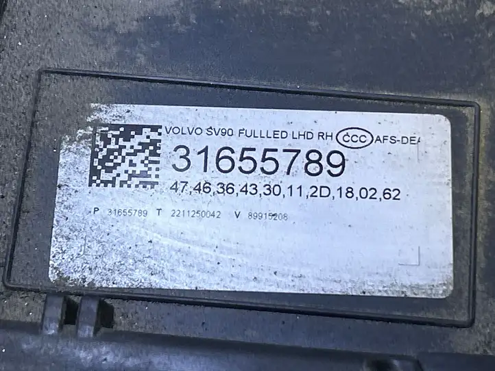 Volvo S90, V90 (2016 - 2020) 31655789 Прочие детали салона — фото 4