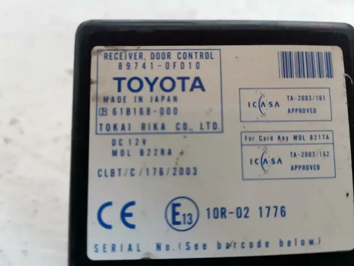 Toyota Corolla Verso AR10 (2004 - 2009) 897410F010 Блок управления дверью — фото 2